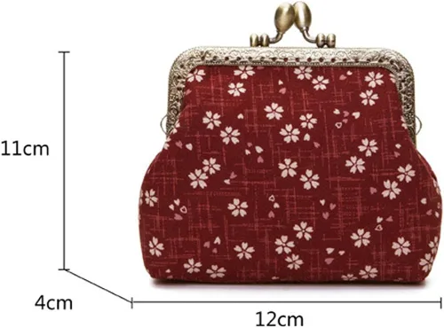 Vista 4 de Jan Dee Sweet Cherry Blossom de la mujer exquisita hebilla cartera