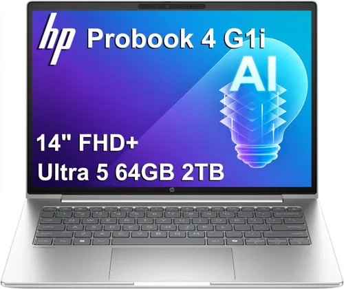 Vista 11 de Laptop HP ProBook 4 G1i, 14" FHD+, Intel Ultra 5 225U, DDR5 de 16 GB, SSD