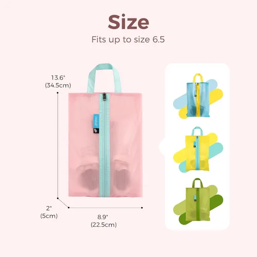 Vista 6 de pack all Bolsa de zapatos para niños para viajes, bolsa de zapatos resistente al agua para gimnasio, bolsa de tacos de fútbol resistente al olor