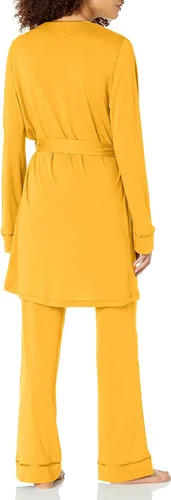 Vista 2 de Cosabella Conjunto de pijama Bella Racerback Camisola, bata y pantalón para mujer