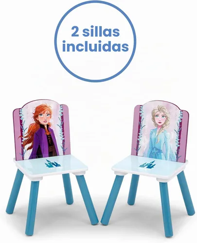 Vista 5 de Delta Children - Juego de mesa y sillas para niños con almacenamiento