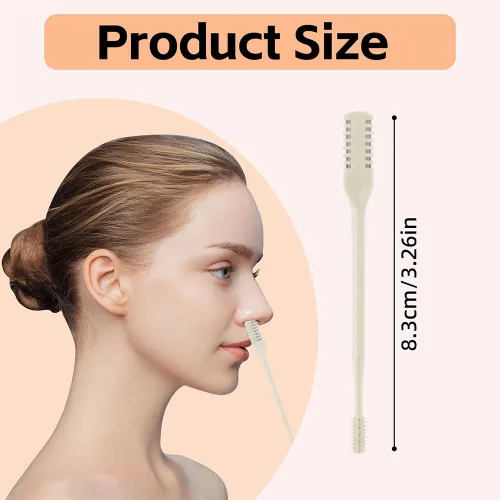 Vista 2 de Jiexily Cortador de Pelo Nasal 2 en 1 para Mujeres y Hombres, Nuevo 2025 Recortador de Nariz Giratorio 360° Herramienta Removedora, Cuchillo de Pelo