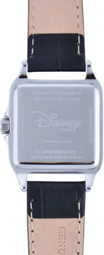 Vista 3 de Disney Reloj analógico cuadrado de cuarzo para adultos Negro Reloj cuadrado Mickey