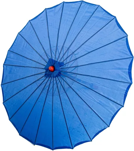 Vista 2 de THY COLLECTIBLES Parasol chino japonés de 22 pulgadas para bodas, fotografías, disfraces, cosplay, decoración y otros eventos, color liso