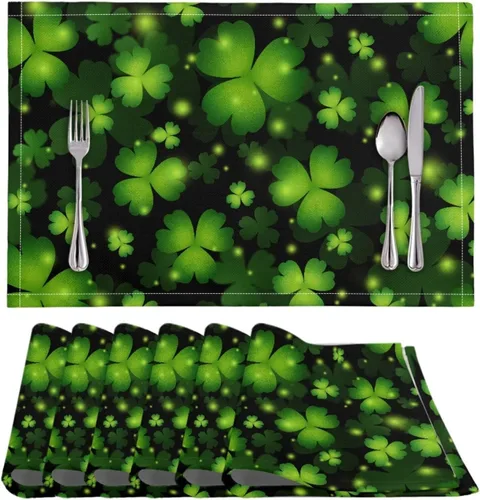 Vista 51 de BIGCARJOB Mantel individual de diseño personalizado, 4 piezas, tapete de mesa resistente al corazón, 12 x 18 pulgadas 1-diseño personalizado