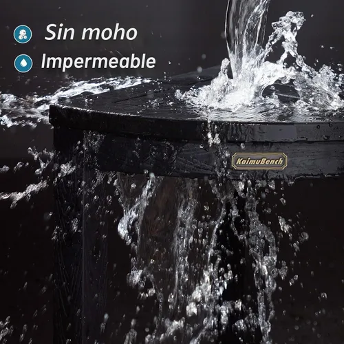 Vista 5 de KaimuBench Banco de ducha para ducha interior, taburete de ducha esquinero de madera de polietileno, asiento de baño de plástico para afeitarse