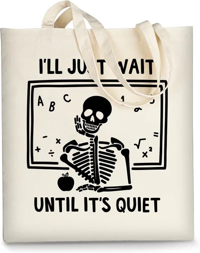 Vista 17 de AUSVKAI Bolsa de lona estética para mujer, lindas bolsas de algodón reutilizables de tela para la universidad, compras, playa, comestibles, regalos