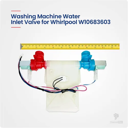 Vista 4 de ForeverPRO Válvula W10683603 para Whirlpool Appliance W10683680 W10423125