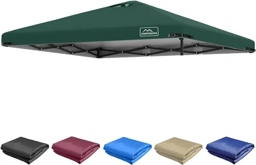 Vista 47 de KAMPKEEPER Cubierta de Repuesto Superior para Carpa Toldo Emergente con Ventilación de Aire y Correa Elástica Ajustable, Poliéster Resistente a Azul