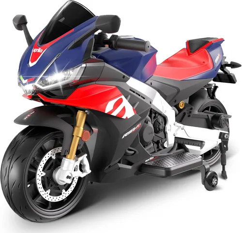 Vista 10 de Motocicleta para niños, motocicleta Aprilia RSV4 con licencia de Negro