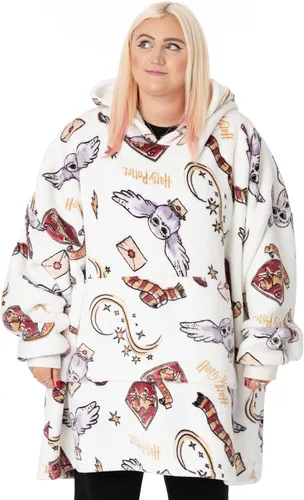Vista 2 de Harry Potter Vuddie - Manta de gran tamaño con capucha para mujer forro polar talla única