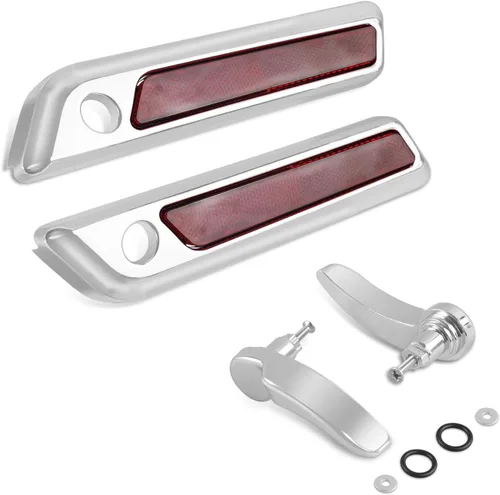 Vista 8 de Insertos de reflector para alforja de sillín para bolsa de sillín Harley, cubierta de cierre para Touring Street Electra Road Glide 2014-2024
