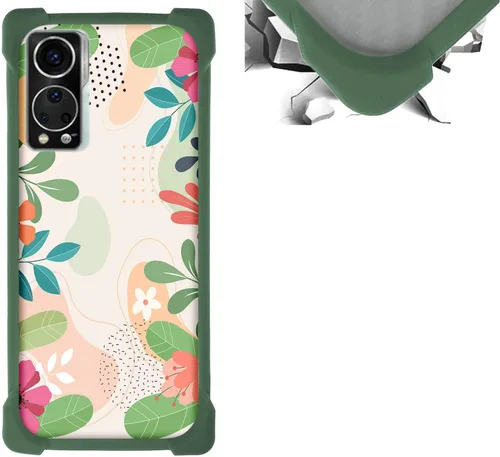 Vista 70 de jioeuinly Funda compatible con ZTE Blade X1 5G Phone Case PC Backplane + cubierta de silicona suave marco XSH
