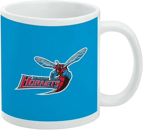 Vista 169 de Taza de cerámica con el logotipo principal de la Universidad Rider, taza de regalo novedosa para café, té y bebidas calientes, 11oz, blanca