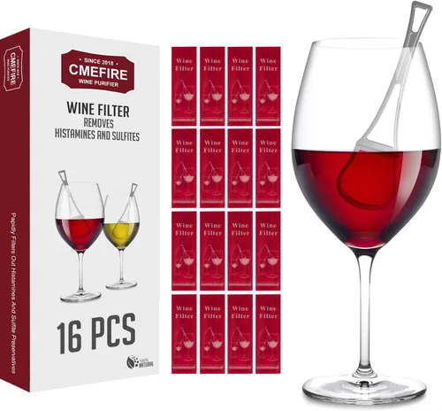 Vista 10 de Filtro de varitas de vino, elimina sulfitos e histaminas: puede reducir y aliviar las alergias y sensibilidades al vino, purificador para restaurar