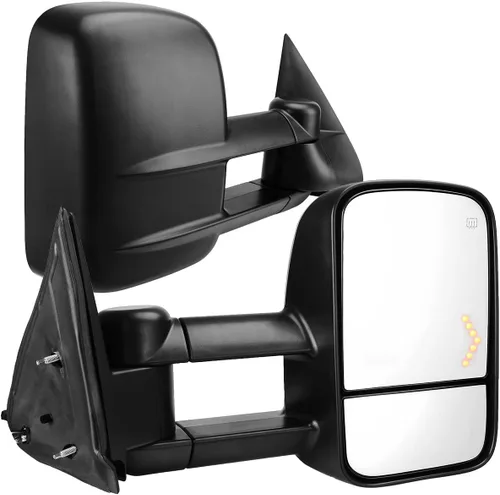 Vista 34 de AUTOSAVER88 Espejos de remolque compatibles con Chevy Silverado GMC Sierra 2007-2014, juego de espejos de remolque con calefacción eléctrica