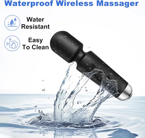 Vista 3 de Personal Massager, Micro Wireless Massager, Powerful Combination of Functions, Waterproof and Portable, Suitable for Neck, Leg and Hand Pain, Deep