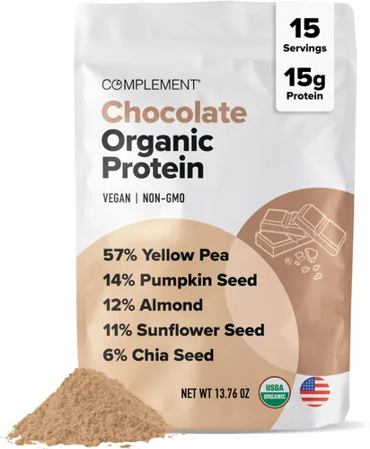 Vista 12 de Complement Proteína vegana sin sabor – Proteína orgánica baja en carbohidratos, baja en calorías, sin azúcar, sin soja, sin OMG, sin gluten, 0.55 oz