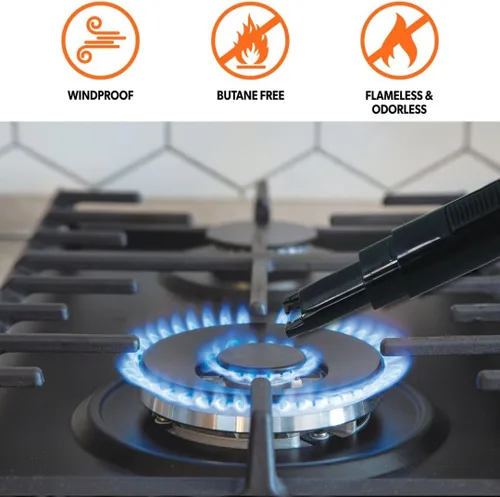 Vista 5 de Proud Grill Smartignition - Encendedor eléctrico recargable – Vela sin llama USB Arc, encendedores largos resistentes al viento para velas, parrilla