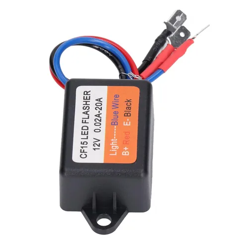 Vista 9 de Controlador estroboscópico, controlador estroboscópico de flash 12 V auto módulo intermitente 0.02‑20A LED Módulo de luz de giro 45 75 veces por
