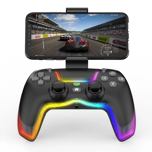 Vista 8 de RALAN PINK Wireless Controller Compatible with Playstation 4ProSlimfor PS4 Dualshock 4 Gamepad with Adjustable LED Lighting, 3.5mm Audio Jack and