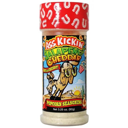 Vista 9 de ASS KICKIN' Condimento para palomitas de maíz Habanero – Ideal para palomitas de maíz gourmet o alitas de pollo y carne – Perfecto para rellenar