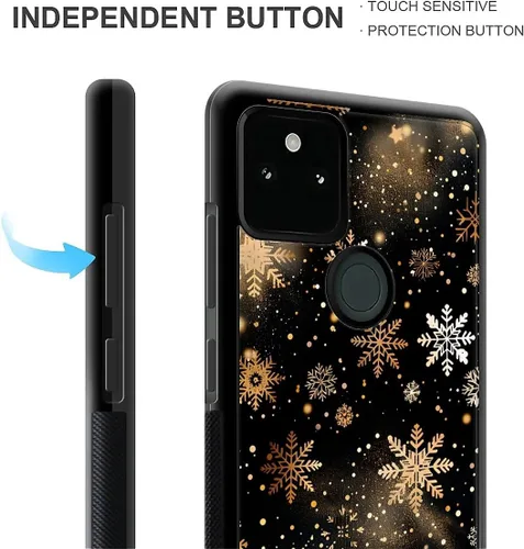 Vista 157 de Compatible con Google Pixel 4A 5G Mobile Case Creative Acrylic Panel trasero Silicona Protección Grip especialmente diseñado para Google Pixel 4A 5G