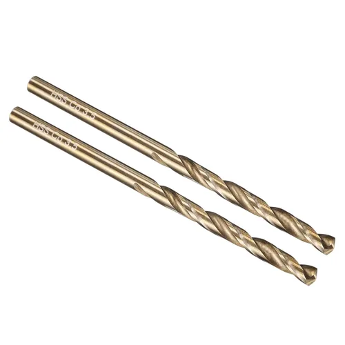 Vista 252 de PATIKIL Broca Jobber de 0.039 in, vástago recto M35 cobalto 5% acero de alta velocidad 135° acabado dorado para metal duro de acero inoxidable - 2