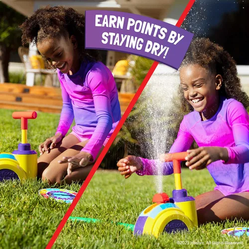 Vista 4 de Hasbro Pie Face Splash - Juego de rociadores de agua para niños, diversión de verano al aire libre - Juega con amigos y familiares