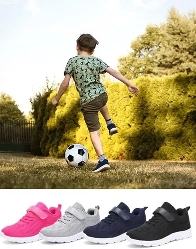 Vista 5 de Zapatillas de running para niños niñas deportivas para caminar