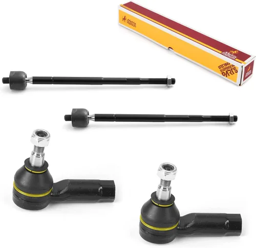 Vista 208 de Metrix Premium Chassis Parts - Kit de 4 piezas de extremos de barra de acoplamiento frontal exterior e interior compatible con Nissan Pathfinder