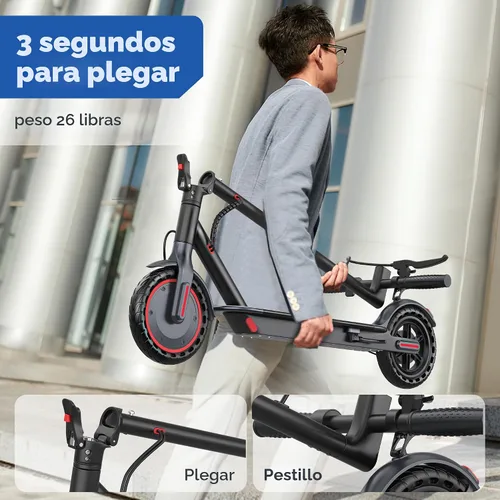 Vista 7 de MAXSHOT Electric Scooter for Adults, 8.5/14" Tires, 19/22Mph, 350W/500W Motor, 16-28 Miles Range, Folding E-Scooter with Dual Suspension,APP Control
