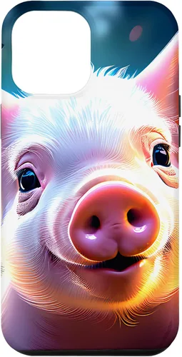 Vista 6 de Funda de cerdo artístico para iPhone 15