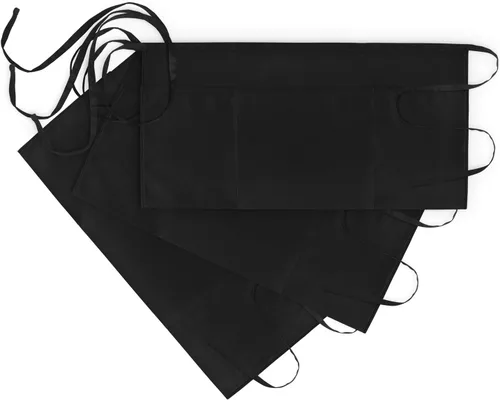 Vista 12 de Xornis Waist Aprons with 3 Pockets Waitress Server Waiter Half Short