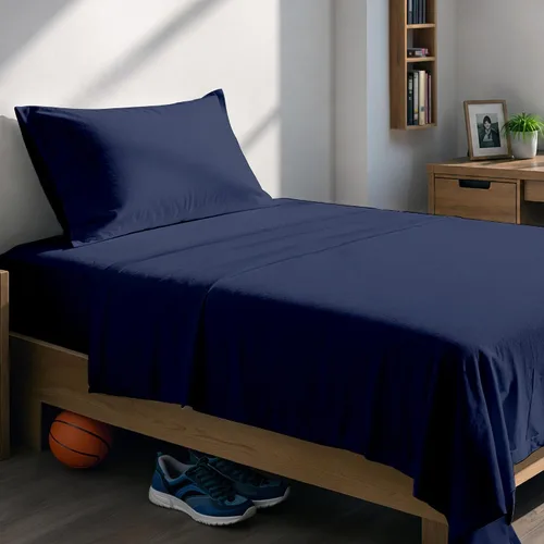 Vista 17 de SUPREME ELEGANCE - Sábanas de 100% algodón orgánico, ligeras y transpirables, con esquinas profundas, sábanas de percal frescas y vigorizantes