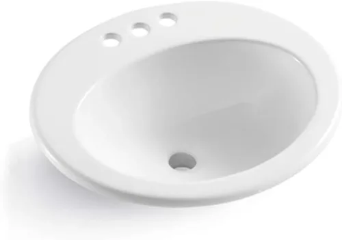 Vista 14 de Lordear Fregadero de baño de 18 x 12 pulgadas para empotrar bajo encimera, fregaderos de tocador rectangulares de cerámica de porcelana blanca pura