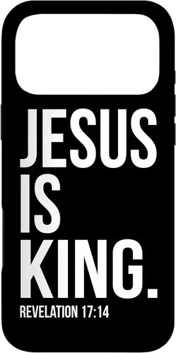 Vista 22 de Jesus is King Bible Scripture Quote Christian Case for iPhone 17