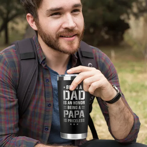 Vista 5 de KATLADIZ Regalos para papá de hija, hijo, día del padre, regalos de cumpleaños para papá, regalo del día del padre para papás, regalo de Navidad