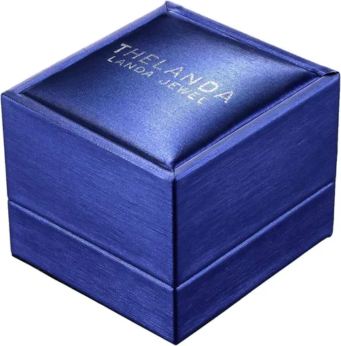 Vista 6 de Anillo de compromiso de oro blanco de 14 quilates con 4 puntas y diamantes de imitación trenzados de 10 quilates