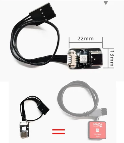 Vista 3 de QWinOut Tablero de ajuste de parámetros LED RC Drone o módulo de alimentación 2-6S para compatible con control de vuelo fantasma de la serie NAZA