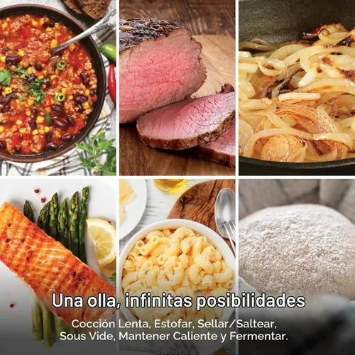 Vista 8 de Ninja® Olla Multiusos 12-en-1 PossibleCooker™ PLUS 8.5 cuartos - Cocina Múltiple Sous Vide y Fermentación Olla de Cocción Lenta, Horno Holandés