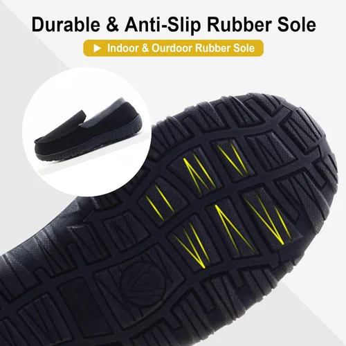 Vista 5 de Pantuflas para hombre para interiores y exteriores, zapatillas de casa cómodas