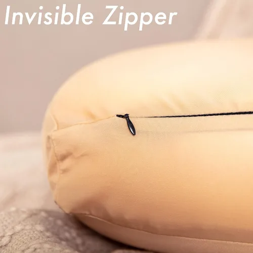 Vista 5 de PILLOWY Almohada de Cama de Microesferas Premium, Mediana Extra Esponjosa pero con Soporte - Sueño Ultra Cómodo con Funda Antienvejecimiento Tipo