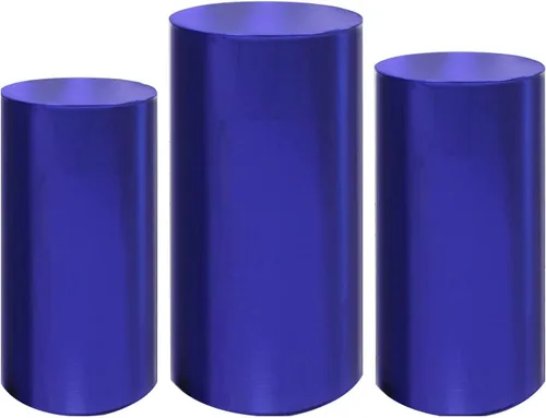 Vista 9 de Fundas de soporte de cilindro de fiesta para soportes de pedestal de cilindro de metal, fundas elásticas de bronce, cubierta de pedestal para Negro
