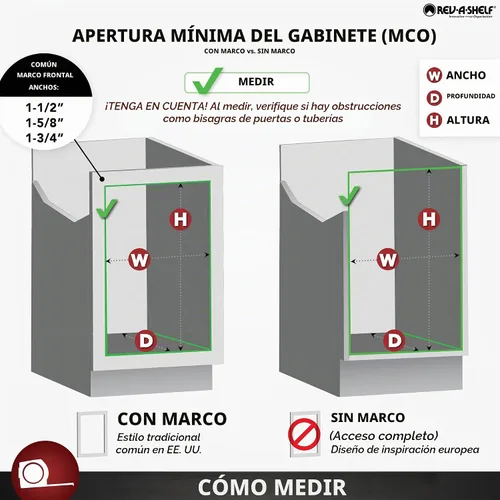 Vista 8 de Rev-A-Shelf 432-BF-3C Base extraíble con estantes ajustables de 3 pulgadas, natural