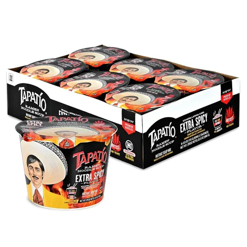 Vista 10 de Tapatío Ramen Noodle Soup, sabor a Birria - Cuenco grande apto para microondas, 3.88 oz. (110g), paquete de 6