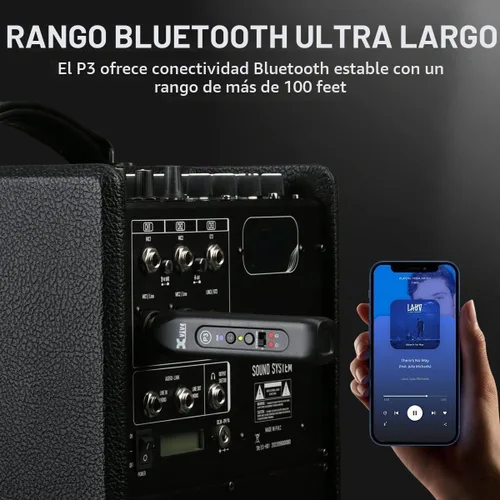 Vista 3 de Xvive Receptor P3 Bluetooth XLR para mezclador de audio, PA activo, sistemas DJ
