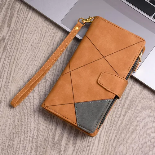 Vista 8 de UEEBAI Funda para Samsung Galaxy A53 5G, Funda de piel sintética retro a prueba de golpes con función de soporte de ranuras para tarjetas, cierre