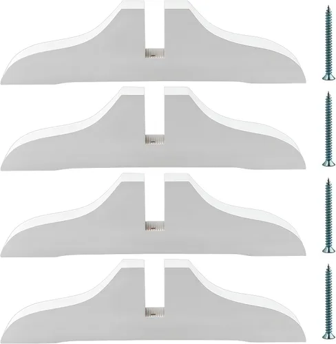 Vista 8 de 4 soportes plegables para separar habitaciones, soporte de madera para divisor de habitación con tornillos, soporte plegable para pantalla