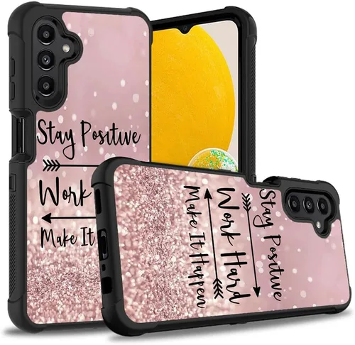 Vista 13 de Funda protectora para Samsung Galaxy A13 5G, resistente 3 en 1, de plástico duro híbrido y silicona suave, a prueba de golpes, funda protectora